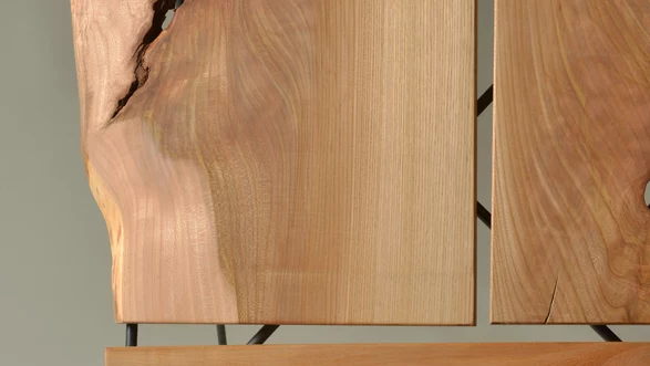 Fauteuil design en bois naturel